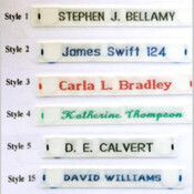 72 Sew on Name Tapes