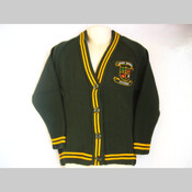 Cardigan with logo